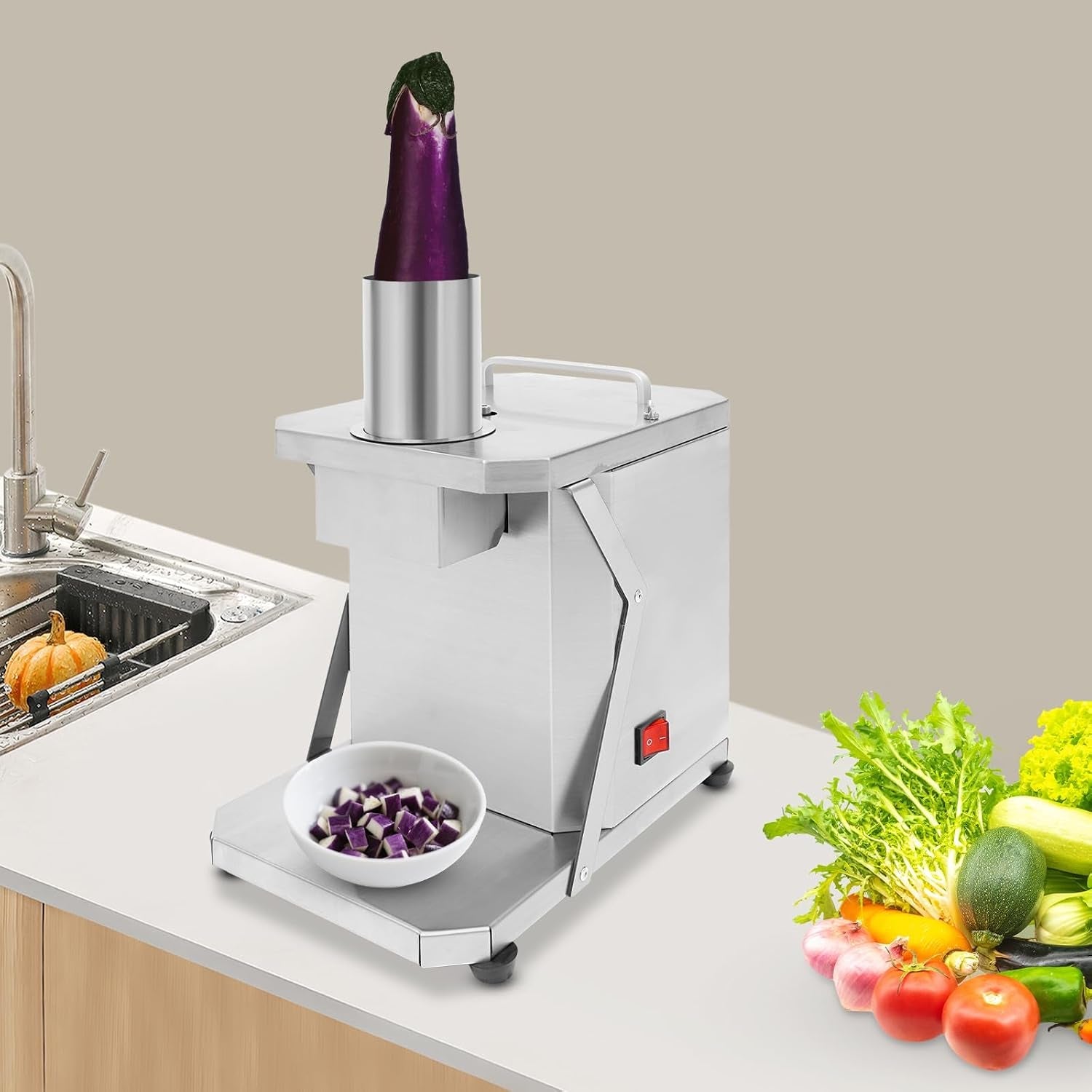 automatic-dicing-machine-100w-electric-vegetable-chopper-vegetable-slicer-food-processor-with-3-dicing-grid-knives-for-onion-shredder-potato-slicer-165-35lbs-h-inlet-diameter-2-76in