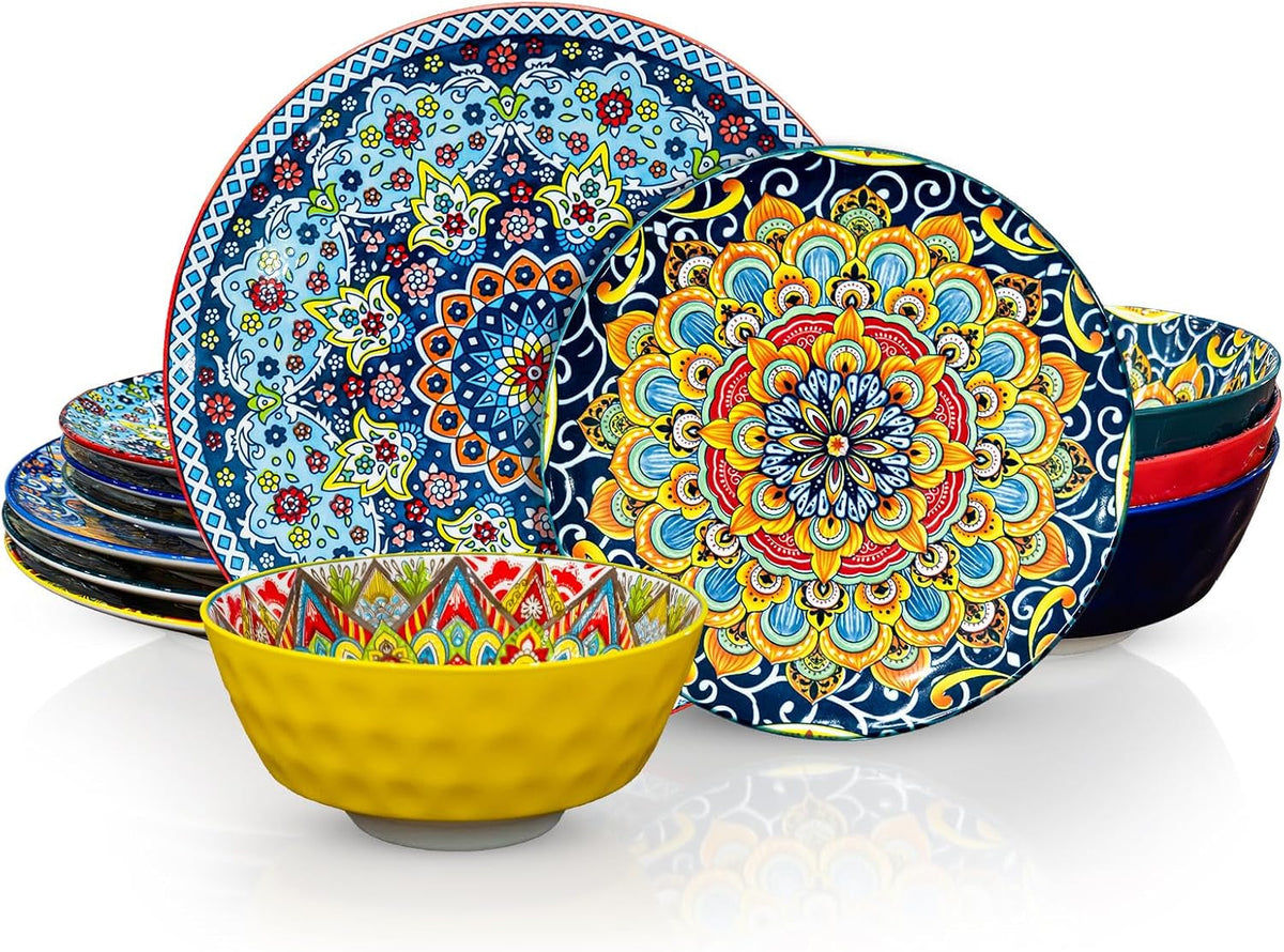 12-pieces-dinnerware-sets-ceramic-plates-and-bowls-set-microwave-and-dishwasher-safe-scratch-resistant-bohemian-style-dishware-set-service-for-4