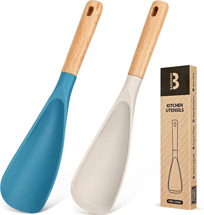 Silicone Cooking Spoon for Nonstick Cookwares, Multi-Function,11.4"1