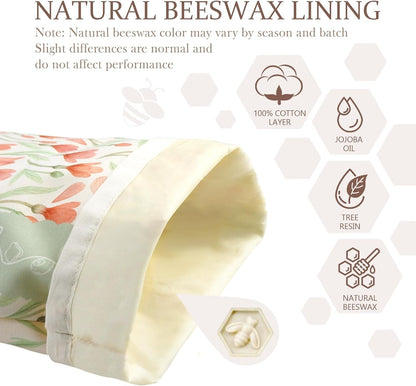 Beeswax Sourdough Bread Bags for Homemade Bread, 2 Packs XL Reusable Organic Beeswax Linen Cotton Sourdough Bag, Keep Loaves Fresh Longer, Homesteading Essentials3
