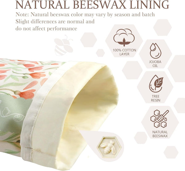 Beeswax Sourdough Bread Bags for Homemade Bread, 2 Packs XL Reusable Organic Beeswax Linen Cotton Sourdough Bag, Keep Loaves Fresh Longer, Homesteading Essentials3