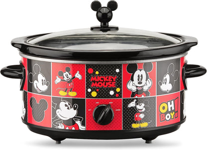 Disney Mickey Mouse 5-Quart Slow Cooker & 20 Ounce Dipper by  - Includes Glass Lids - Kitchen Essential Food Warmers - Large & Small Slow Cooker Set - for Serving and Entertaining | Large & Small Slow Cooker Set with Glass Lids, Kitchen Essential Food Warmers for Serving & Entertaining at Home2