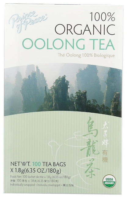 Organic Oolong Tea, 100 Tea Bags – 100% Organic Black Tea – Unsweetened Black Tea – Lower Caffeine Alternative to Coffee – Herbal Health Benefits1