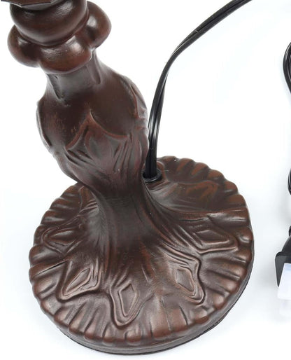 B10718 Antique Brown Table Lamp Base with E26 Light Socket, 4" Wx14.5 H2