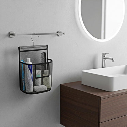 Mesh Shower Caddy Hanging, PVC Bathroom Storage Bag with Hooks for College Dorm, Gym, Swimming, RV and Travel4