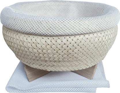 Thai Sticky Rice Basket Steamer Bamboo for Pot Electric Cooker Asian Food1