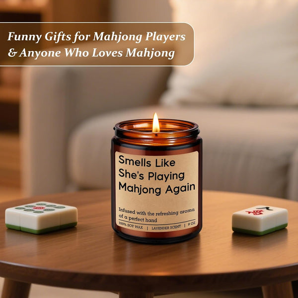 Candle, Mahjong Gifts for Women, Mahjong Accessories, Mah Jongg Gifts5
