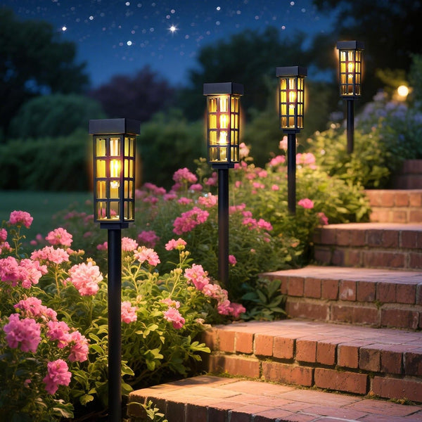 Solar Pathway Lights, IP44 Waterproof & Warm White LED Outdoor1