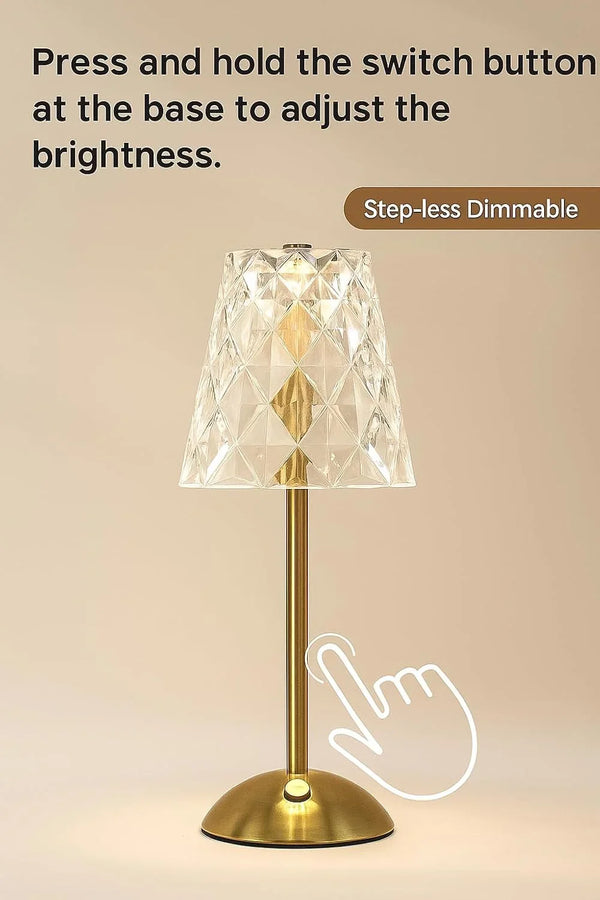 Set of 2 Rechargeable Cordless Table Lamps – 12 Inch Touch Control Desk Lamps, Battery Powered Small Night Light for Bedroom, Living Room, Home Office (Gold)6