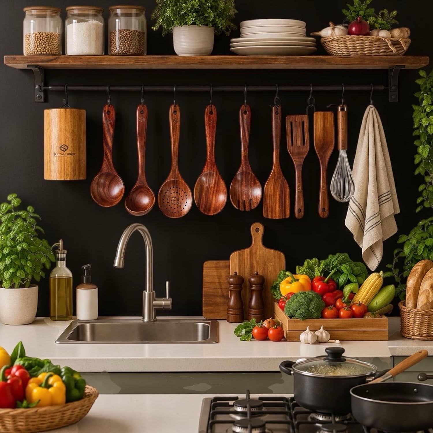 10-piece-wooden-cooking-utensils-premium-teak-wood-cooking-set-natural-wood-spoons-spatulas-for-nonstick-cookware-heat-resistant-kitchen-tools-set-eco-friendly-kitchen-tools