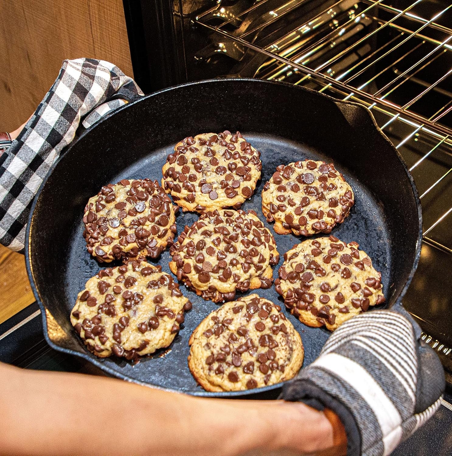 7439-16-in-cast-iron-double-handled-skillet-w-pour-spouts-features-large-loop-handles-perfect-for-breakfast-roast-pan-frying-sauteing-and-baking