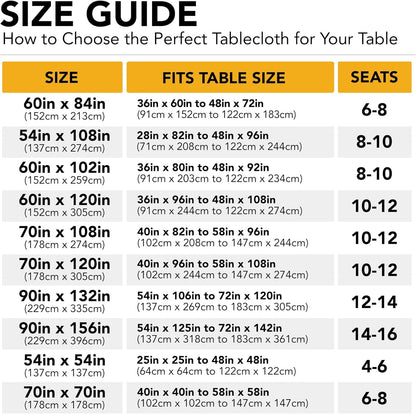 10-Pack White Tablecloths for Rectangle Tables, 60 X 102 Inches | Stain-Resistant Polyester Fabric for 6 Foot Tables - Washable Table Covers for Weddings, Banquets, Birthday, Parties, Events6