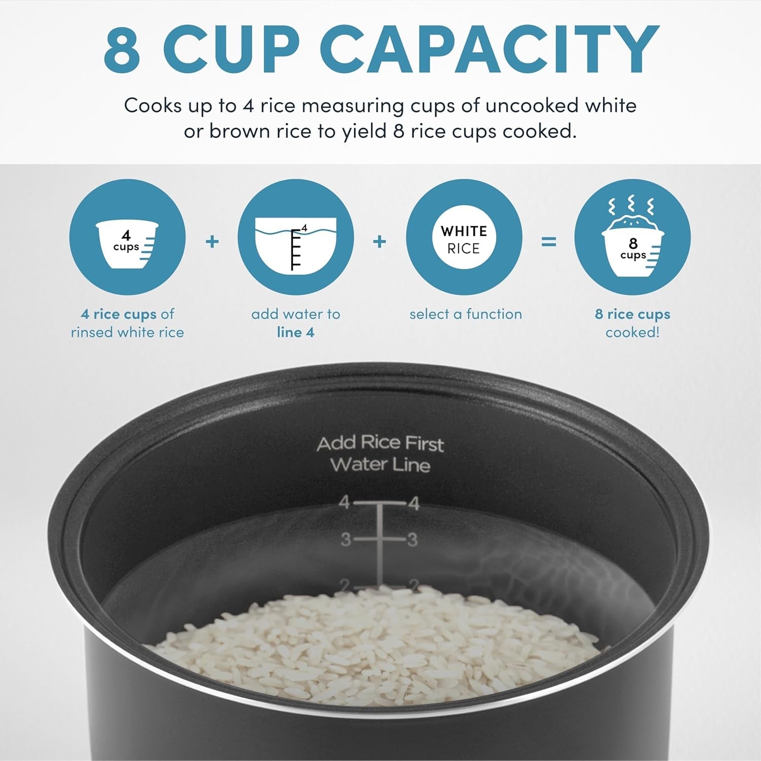 digital-rice-cooker-4-cup-uncooked-8-cup-cooked-2-qt-steamer-multicooker-slow-cooker-oatmeal-cooker-auto-keep-warm-stainless-steel-exterior