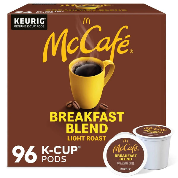 Breakfast Blend Coffee, Keurig Single Serve Keurig K-Cup Pods, Light Roast, 96 Count (4 Packs of 24)1