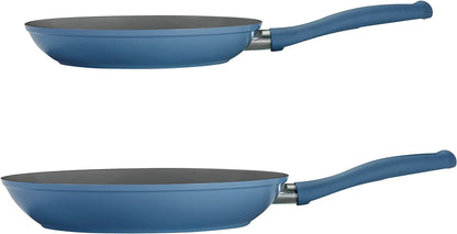 Solara 10 & 12-Inch Ceramic Non Stick Frying Pan Set | Heavy-Gauge Aluminum Skillet with Ceramic Nonstick Coating, Dishwasher and Oven Safe (Blue, 2-Pack)3