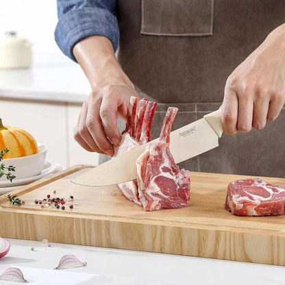 Premium Quality 8-Piece Knife Set with Block, Lightweight and Strong, ﻿ Ergonomic Handles for Home,Dishwasher Safe ﻿7