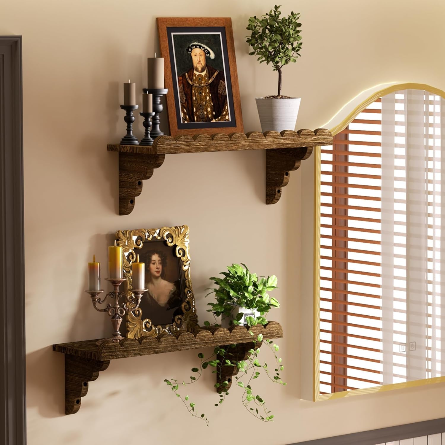 scalloped-wood-wall-shelf-17-inch-floating-shelf-with-wood-brackets-easy-to-install-rustic-wall-shelf-for-living-room-bedroom-bathroom-or-any-space