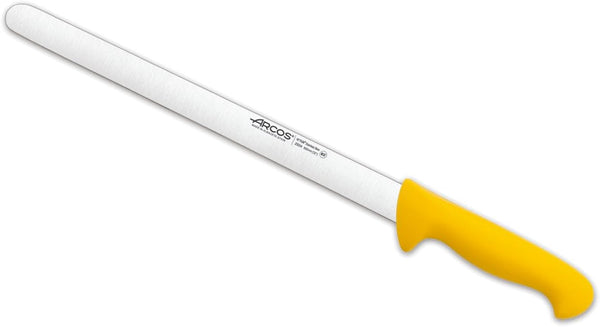 Slicing Knife/Ham Knife 12 Inch Nitrum Stainless Steel and 300 Mm Blade. Ergonomic Polypropylene Handle. Series 2900. Features Different Handle Colors to Make It Easier. Color Yellow.1