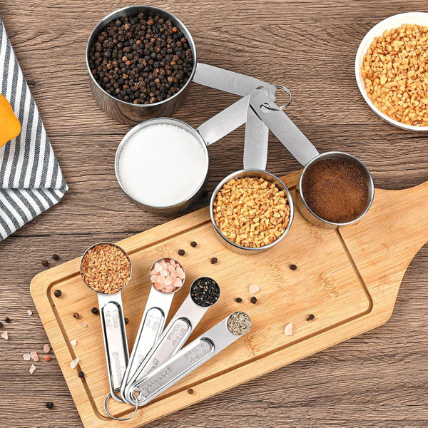 Measuring Cups and Spoons Set, 8 Piece8