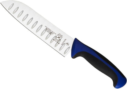 Millennia Colors 7-Inch Granton Edge Santoku Knife, Blue1