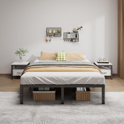 Metal Bed Frame Full Size - 14 Inch Heavy-Duty Full Platform Bed Frame No Box Spring Needed, Easy Assembly, Noise-Free, Sturdy Mattress Foundation, Underbed Storage Space5