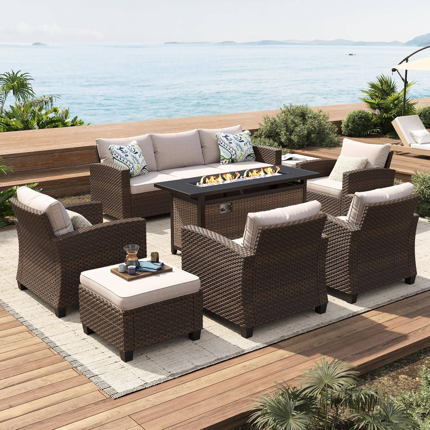 patio-furniture-set-outdoor-brown-wicker-conversation-sets