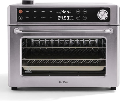 Our Place Wonder Oven Pro, 8-In-1 Digital Air Fryer Oven, 3-Rack, 32 Qt | Non-Toxic Air Fryer Toaster Oven Combo; Basket, Rack, Pan, Tray; Air Fry, Toast, Roast, Bake, Reheat, Broil, Proof, Dehydrate1