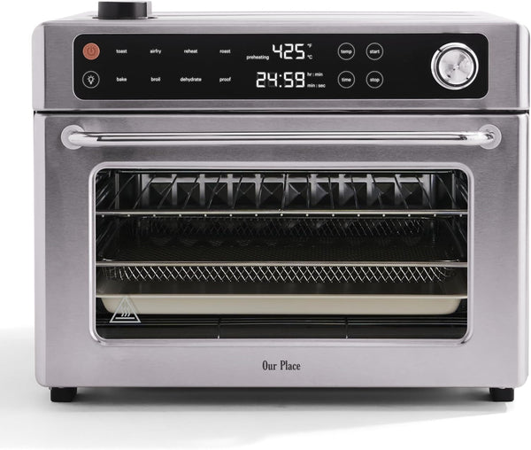 Our Place Wonder Oven Pro, 8-In-1 Digital Air Fryer Oven, 3-Rack, 32 Qt | Non-Toxic Air Fryer Toaster Oven Combo; Basket, Rack, Pan, Tray; Air Fry, Toast, Roast, Bake, Reheat, Broil, Proof, Dehydrate1