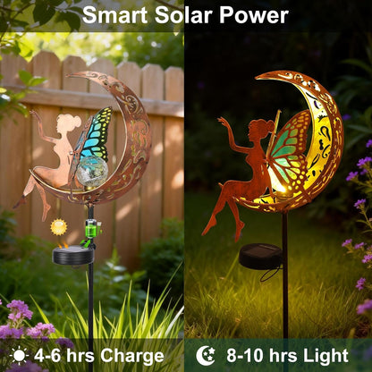 Solar Fairy Garden Lights Outdoor Yard Decor Gifts for Women Mom Grandma5