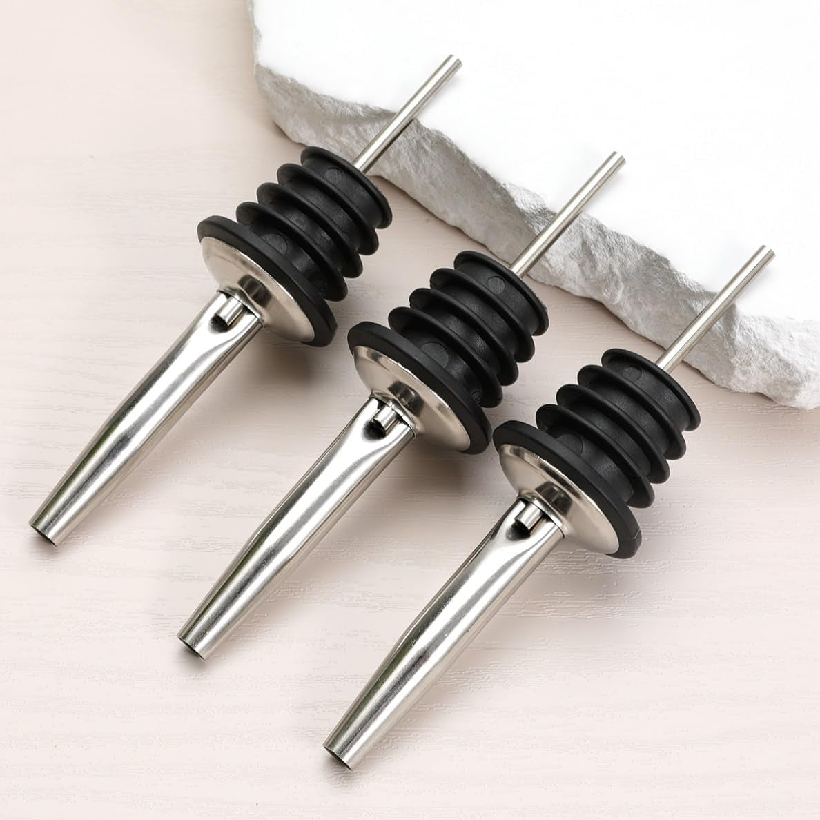 12-pack-stainless-steel-classic-bottle-pourers-w-tapered-spout