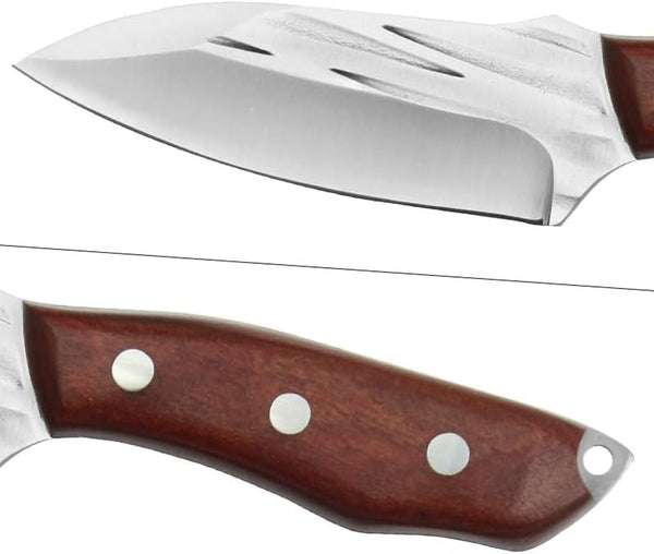 Meat Cleaver,Cleaver Knife 4 Inch Boning Knife Professional Kitchen Knives Chef Knife Hunting Knife Stainless Steel Japanese Knives Butcher Knife with Cover6