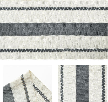 Dark Green Rustic Woven Table Runner 12X72 Inch6