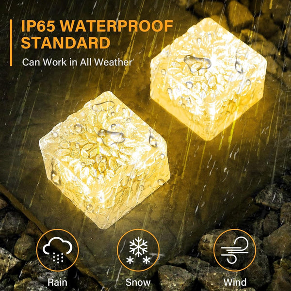 Solar Brick Lights Outdoor Solar Lights Outdoor Waterproof Patio4