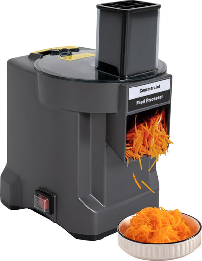 3-In-1 Electric Food Processor with 3 Blades for Slicing, Dicing, Shredding | Commercial Vegetable Processor with Built-In Fan Cooling | for Onion Shredder Potato Slicer, Veggie Processor Home Use1