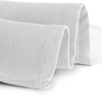 Square Tablecloth - 70 X 70 Inch White Table Cloth for Medium Square or round Tables - Heavy Duty Washable Fabric - for Buffet Table, Holiday Party, Dinner, Wedding & Baby Shower3