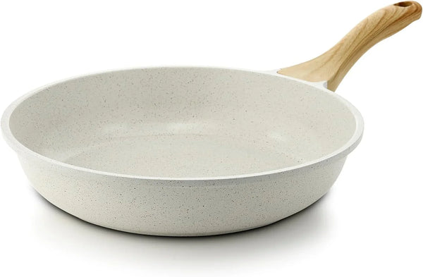 Nonstick Ceramic Frying Pan Skillet, 9.5 Inch Omelet Pan, Healthy Non Toxic Chef Pan, Induction Compatible Egg Pan with Heat Resistant Handle, Pfas-Free1