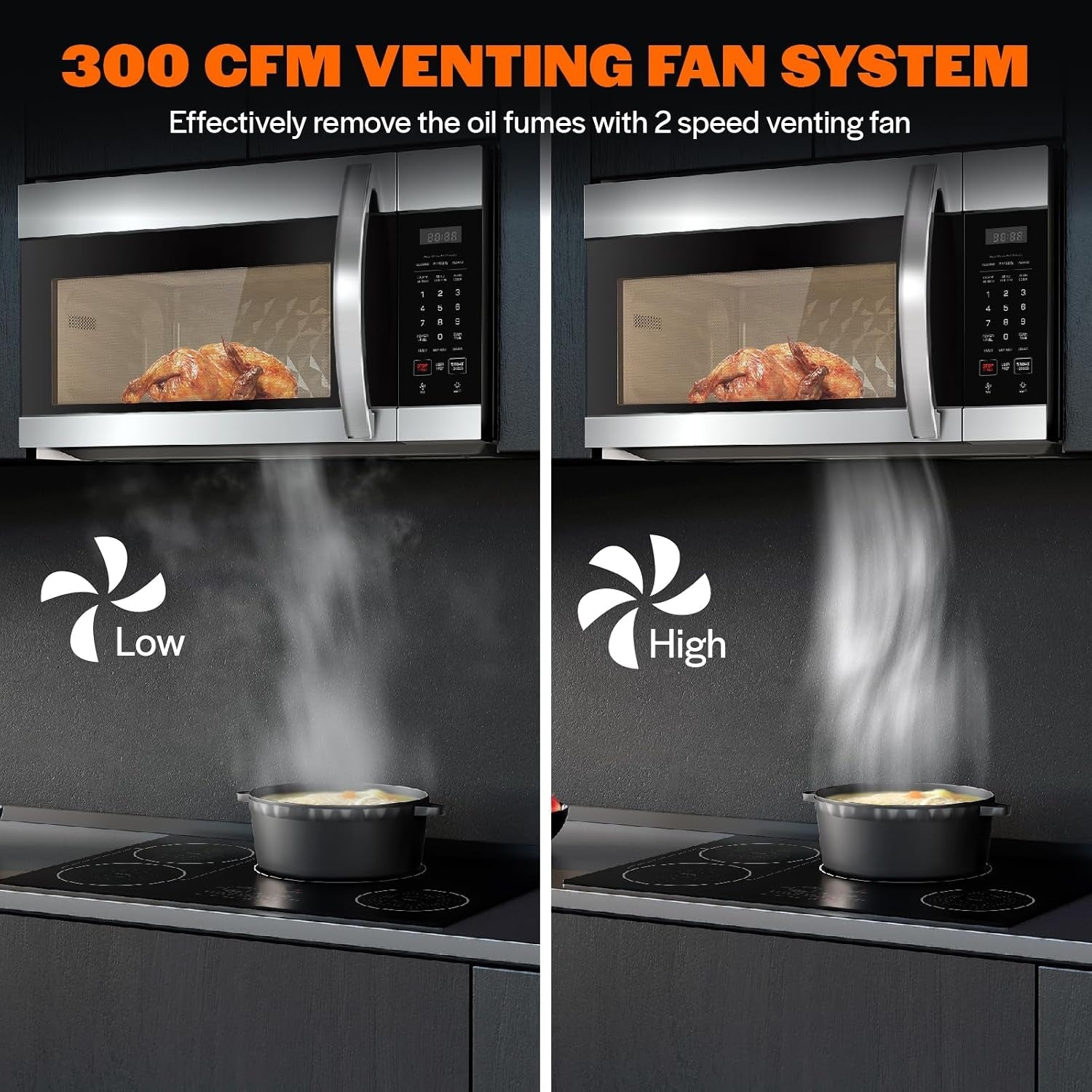 empava-1-7-cu-ft-over-the-range-microwave-1000w-silver-empv-30otr01-sensor-cooking-auto-menus-2-speed-300-cfm-venting-fan-10-power-levels-turntable-function-bright-cooktop-led-lighting