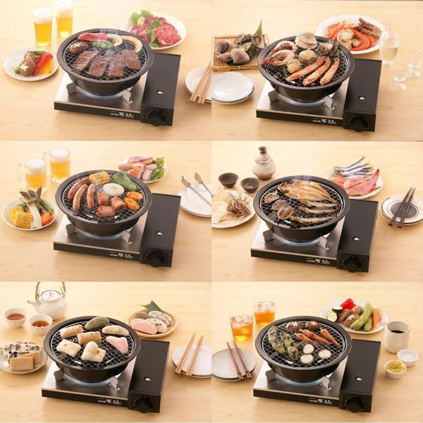 Korean Cookware Aburi Stove Top Grill Pan, Black, (CB-P-AM3)5
