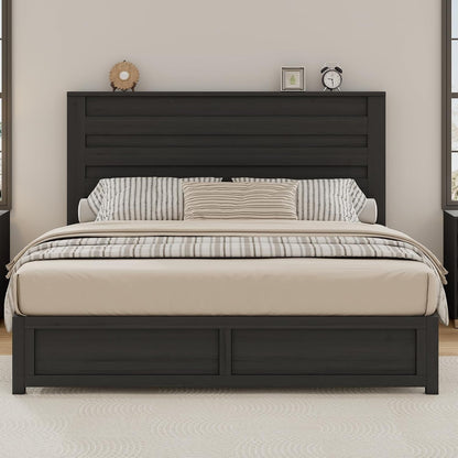 Farmhouse Queen Platform Bed with 49" Headboard & Footboard6