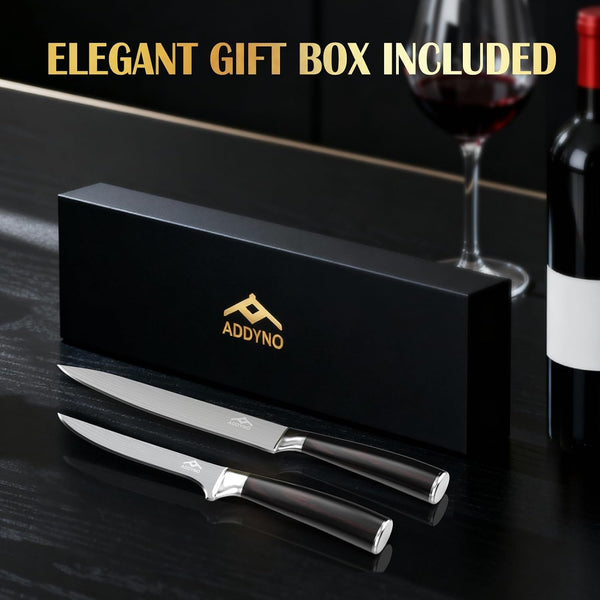 8Inch &4Inch Stainless Steel Chef'S Knives, Japanese High Carbon Steel Sharp Paring Knife with Ergonomic Handle6