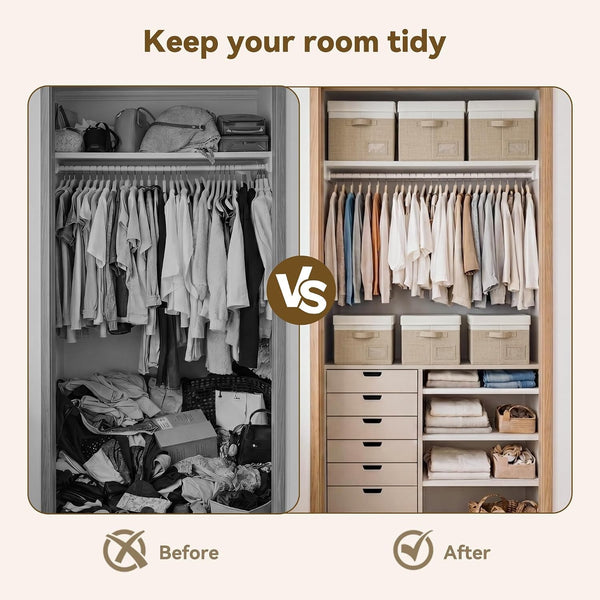 Storage Bins with Lids, Decorative Storage Boxes with Lids9