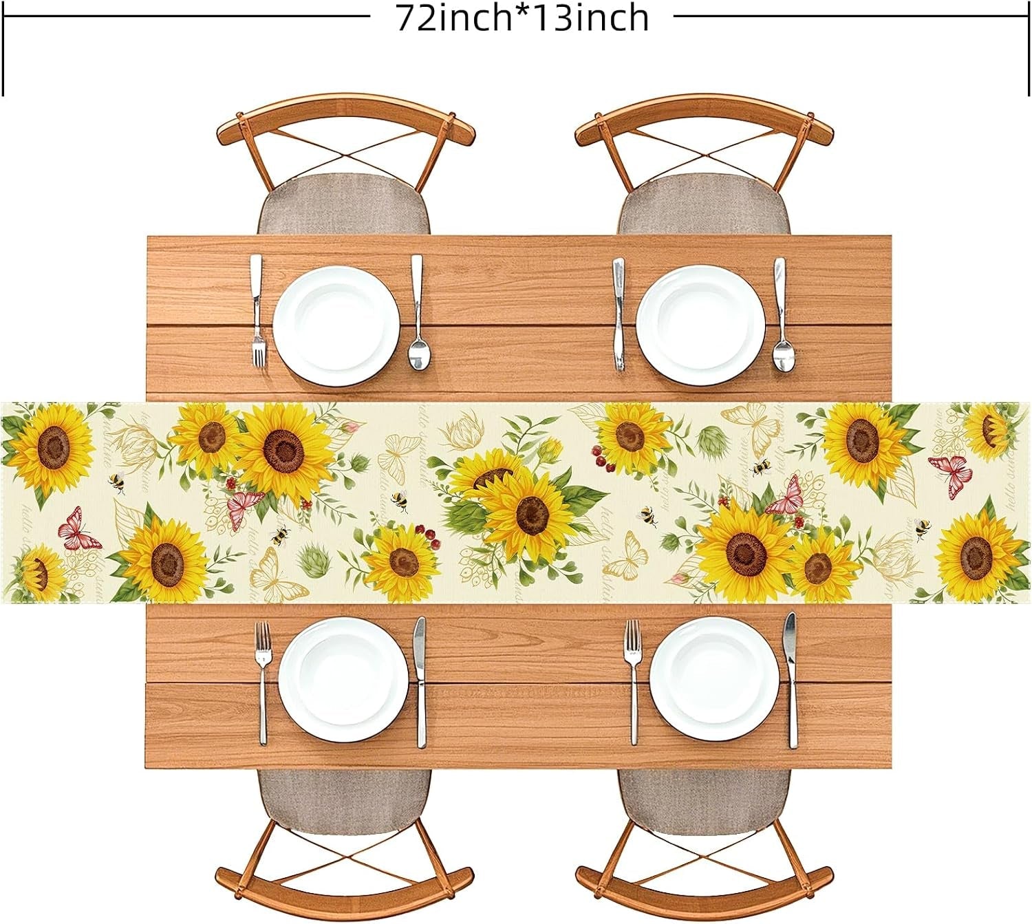 sunflower-table-runner-butterfly-bee-13x72-inch-floral-farmhouse-decor