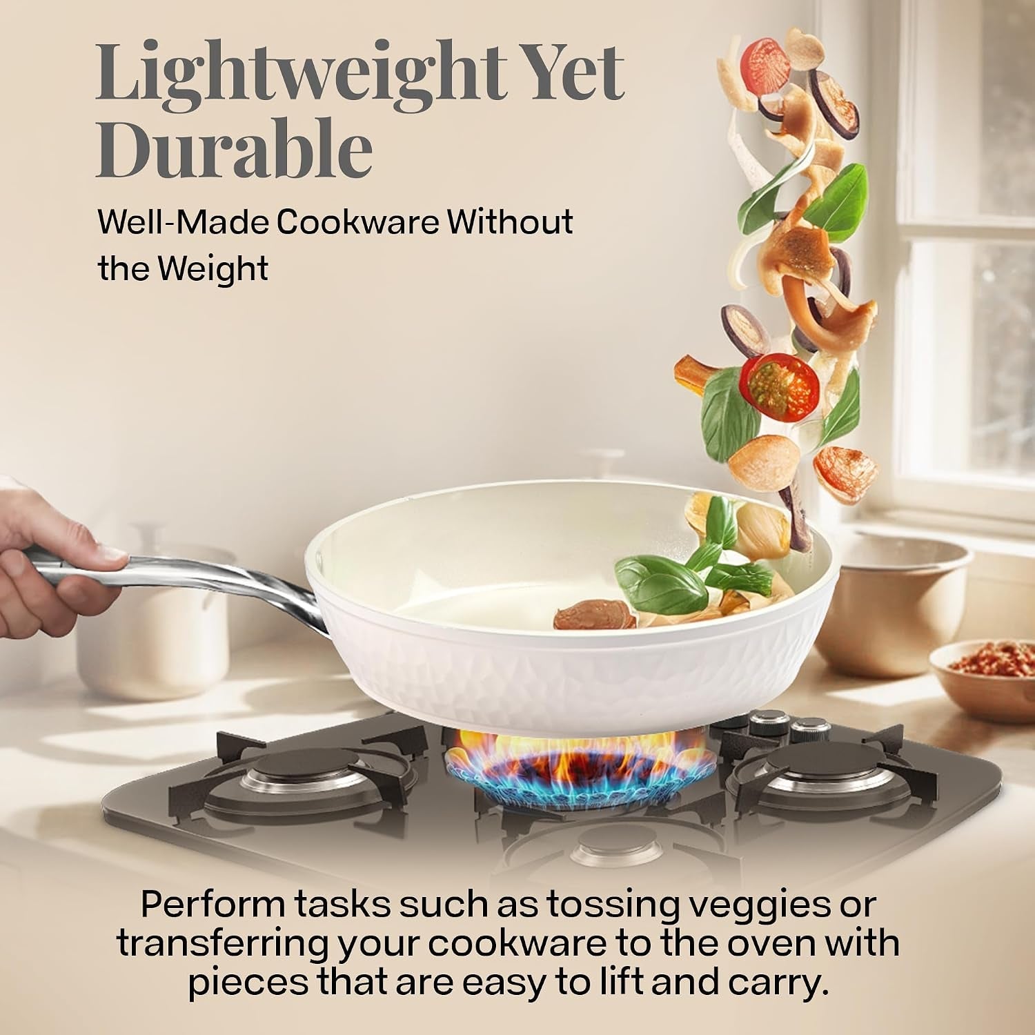 hammered-10-inch-non-stick-frying-pans-with-lid-frying-pans-nonstick-with-lid-non-toxic-pfoa-pfos-free-skillet-pan-for-cooking-induction-oven-and-dishwasher-safe-cream