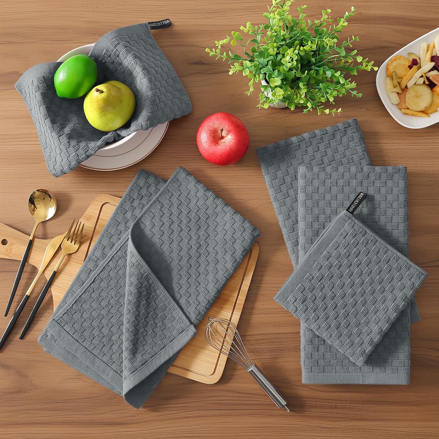 100-cotton-terry-kitchen-towels15-x-25-6-pack-dark-grey-soft-and-super-absorbent-dish-towels-380-gsm-reusable-tea-towel-with-hanging-loop-pineapple-grid-designed