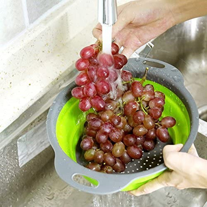 collapsible-colander-set-of-3-round-silicone-kitchen-strainer-set-2-pcs-4-quart-and-1-pcs-2-quart-perfect-for-draining-pasta-vegetable-and-fruit-green-blue-purple