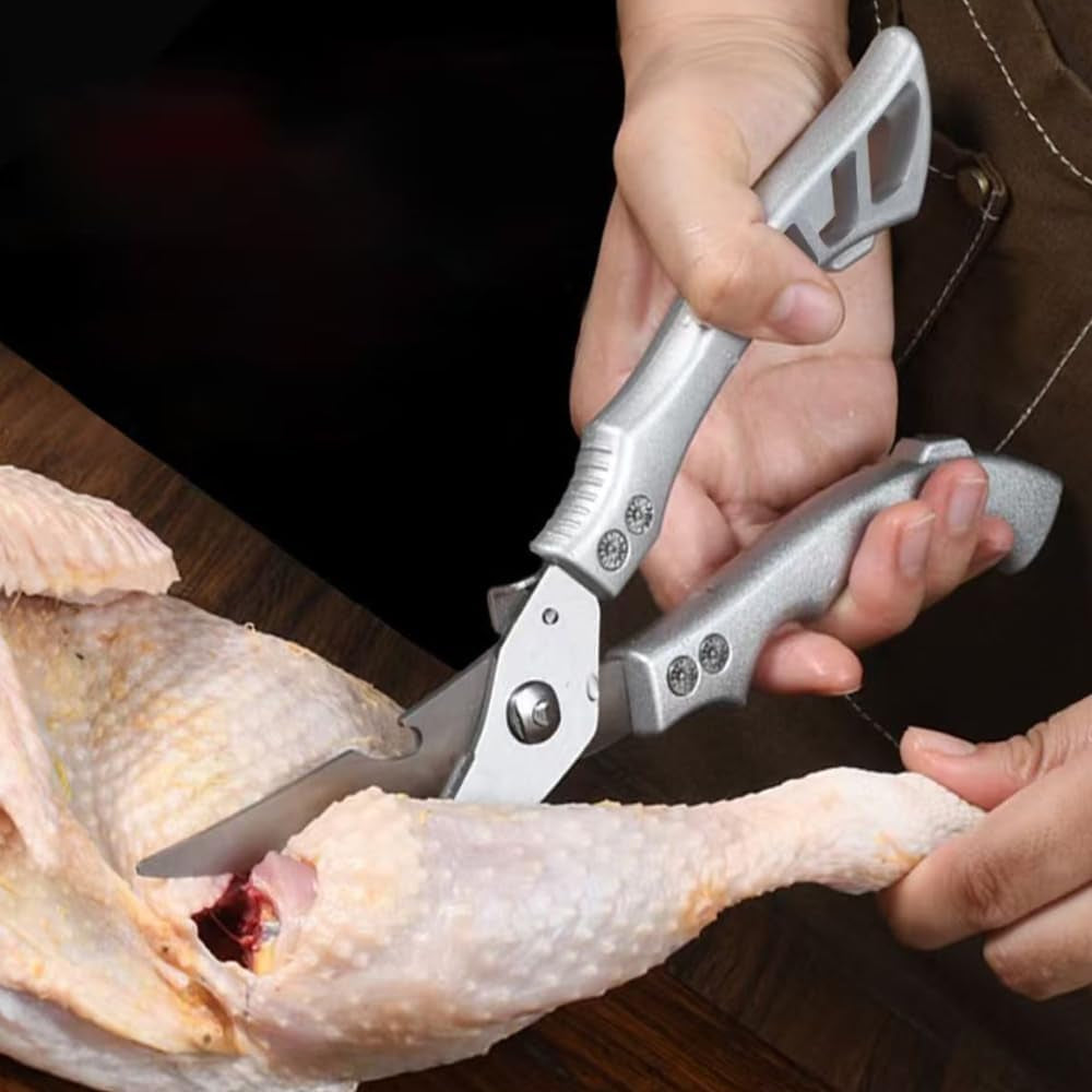 heavy-duty-kitchen-scissors-stainless-steel-poultry-shears-with-safety-lock-ergonomic-metal-handle-kitchen-shears-multifunctional-food-scissors-for-bone-cut-bottle-opener-fish-scaler-kitchen-gadget