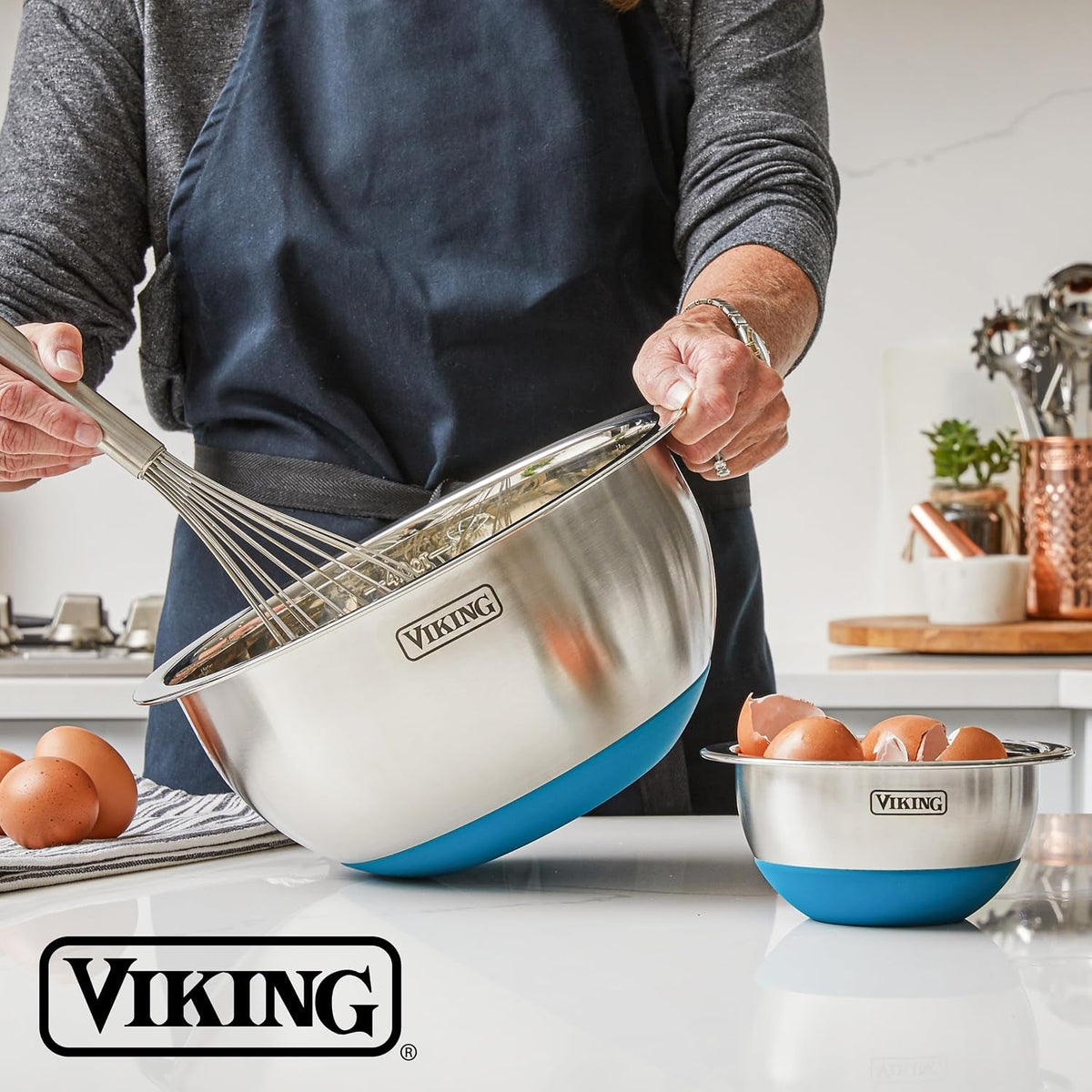 viking-mixing-bowls-set-10-piece-stainless-steel-kitchen-cookware-non-slip-silicone-base-includes-tight-fit-lids-dishwasher-safe-teal