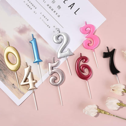 10-Count 0-9 Gold Number Birthday Candles, Number One Birthday, Gold Number Candles, Party Celebration, Baby Showers4