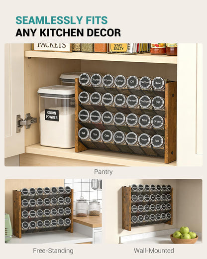 Spice Rack Organizer for Cabinet, Seasoning Organizer Wall Mount Countertop6