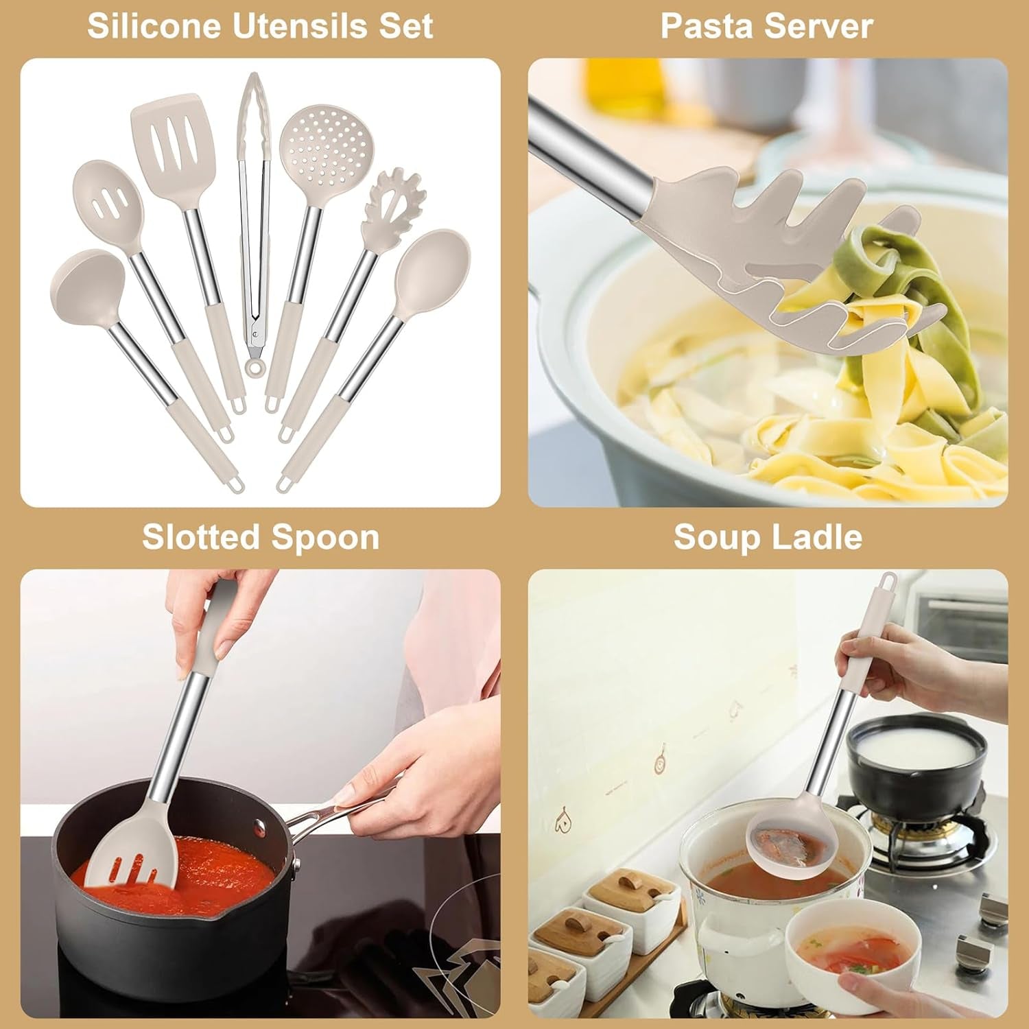 silicone-cooking-utensils-set-7-piece-khaki-kitchen-utensils-set